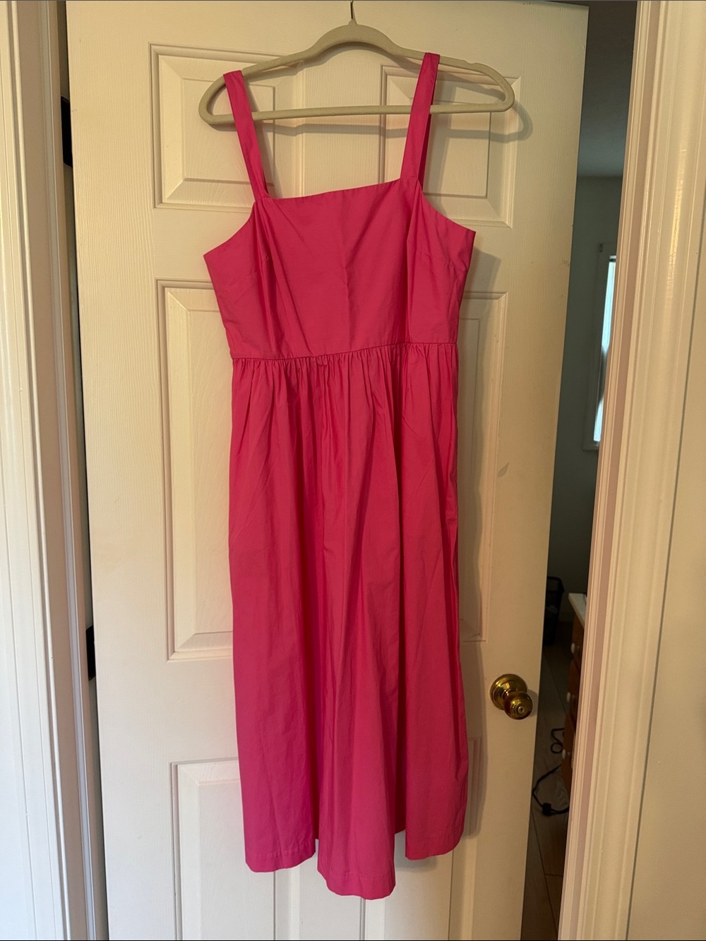 a new day Bright Pink Sleeveless Midi Sundress